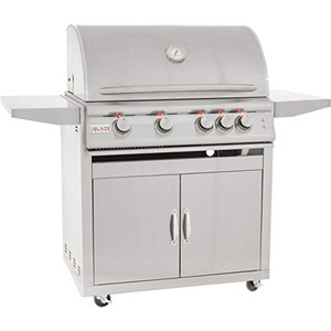 Blaze Freestanding Grill with Lights, 32", Propane Gas - BLZ-4LTE2-LP+BLZ-4-CART