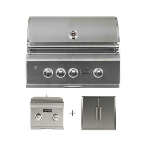 30" S-Series Grill Package - Includes Grill, 26" Double Access Door, & Double Side Burner - C2SL30LP+CDA2426+C1DB 30" S-Series Grill Package - Includes Grill, 26" Double Access Door, & Double Side Burner - C2SL30LP+CDA2426+C1DB