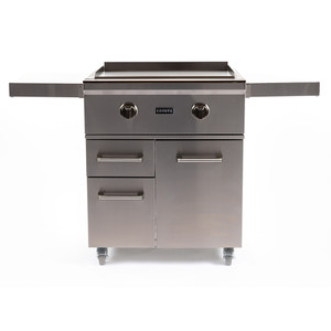 Coyote 30" Flat Top Grill with Cart - C1FTG30+C1FTCART Coyote 30" Flat Top Grill with Cart - C1FTG30+C1FTCART