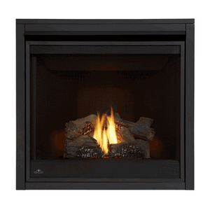 Napoleon B35NTE Ascent 35 Direct Vent Gas Fireplace Up to 20 000 BTUs with Exclusive Phazer Log Set and Charcoal Embers Pan Style Burner and Safety