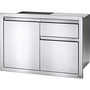 Napoleon BI-3624-1D1W 36" X 24" Single Door & Waste Bin Drawer Outdoor Kitchen Component, Stainless Steel Napoleon BI-3624-1D1W 36" X 24" Single Door & Waste Bin Drawer Outdoor Kitchen Component, Stainless Steel