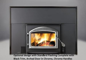 Napoleon EPI-1101M Oakdale Deluxe EPA Certified Wood Fireplace Insert Up to 55 000 BTUs complete with Heat Circulating Blower in Metallic Napoleon EPI-1101M Oakdale Deluxe EPA Certified Wood Fireplace Insert Up to 55 000 BTUs complete with Heat Circulating Blower in Metallic