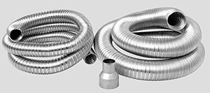 Fireplace Venting Kit Liner-Inlet and Exhaust: 1 - 2" / 35 Feet