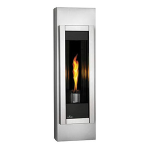 Napoleon GSST8N Fireplace, Outdoor Torch Natural Gas Vent Free 6,000 BTU - Brushed Stainless Steel