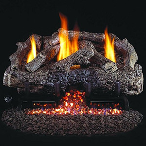 Peterson Real Fyre 30" Charred Frontier Oak Log Set - CHFR-30 + G10-24/30P