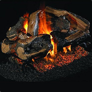 Peterson Real Fyre 30" Charred Rugged Split Oak See-Thru Gas Log Set - CHRRSO-2-30_G45-2-30P Peterson Real Fyre 30" Charred Rugged Split Oak See-Thru Gas Log Set - CHRRSO-2-30_G45-2-30P