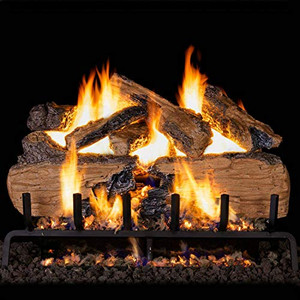 Peterson Real Fyre 36" Charred Split Oak Gas Log Set - CHS-36_G31-33/39-2VPT Peterson Real Fyre 36" Charred Split Oak Gas Log Set - CHS-36_G31-33/39-2VPT