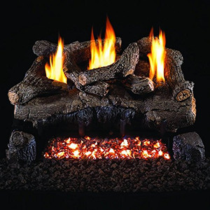 Peterson Real Fyre 30" Evening Fyre Log Set - EFV-30 + G18-24/30-15