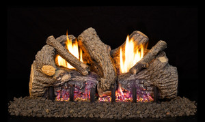 Peterson Real Fyre 18" Foothill Oak Log Set - FTO-18 + G19A-18/20-12P Peterson Real Fyre 18" Foothill Oak Log Set - FTO-18 + G19A-18/20-12P