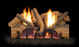 Peterson Real Fyre 18" Foothill Split Oak Log Set - FTSO-18 + G19A-18/20-15P