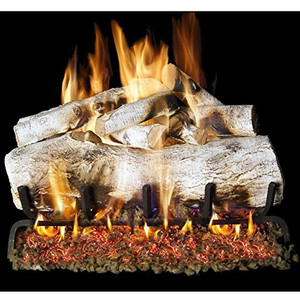Peterson Real Fyre 18" Mountain Birch Log Set - MBW-18 + G46-18/20-11P Peterson Real Fyre 18" Mountain Birch Log Set - MBW-18 + G46-18/20-11P