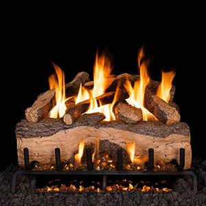 Peterson Real Fyre 39" Mountain Crest Split Oak Gas Log Set - MCS-39_G31-33/39-17 Peterson Real Fyre 39" Mountain Crest Split Oak Gas Log Set - MCS-39_G31-33/39-17