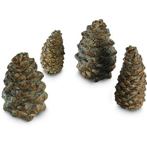Peterson Gas Logs Decorative Ceramic Pine Cones In Assorted Sizes - Set Of 4 by Peterson Real Fyre Peterson Gas Logs Decorative Ceramic Pine Cones In Assorted Sizes - Set Of 4 by Peterson Real Fyre