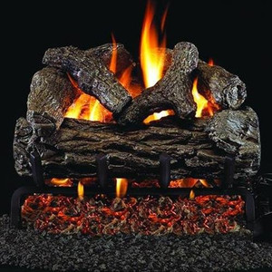 Peterson Real Fyre 16" Golden Oak Outdoor Gas Log Set - R-16_G45-16/19-SS Peterson Real Fyre 16" Golden Oak Outdoor Gas Log Set - R-16_G45-16/19-SS