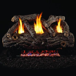 Peterson Real Fyre 24" Golden Oak Designer Log Set - RD9-24 + G9-20/24/30-12P