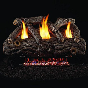 Peterson Real Fyre 30" Golden Oak Designer Log Set - RD9-30 + G9-20/24/30-15P Peterson Real Fyre 30" Golden Oak Designer Log Set - RD9-30 + G9-20/24/30-15P