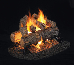 Peterson Real Fyre Golden Oak Designer Plus Vented Gas Logs - RDP-2-24 Peterson Real Fyre Golden Oak Designer Plus Vented Gas Logs - RDP-2-24