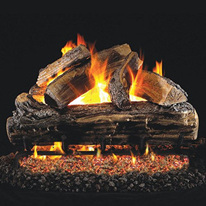 Peterson Real Fyre 30" Split Oak Gas Log Set - S-30_G45-30_SPK-26 Peterson Real Fyre 30" Split Oak Gas Log Set - S-30_G45-30_SPK-26