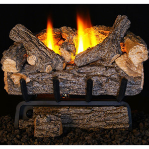 Peterson Real Fyre 24" Valley Oak Log Set - VO8E-24 + G8E-16/20/24-12P