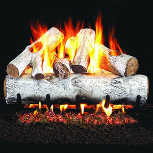 Peterson Real Fyre 18" White Birch Gas Log Set - W-18_G46-18/20