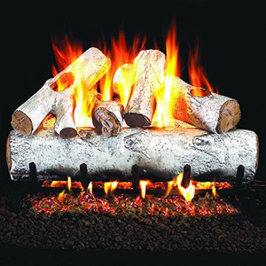 Peterson Real Fyre 30" White Birch Log Set - W-30_G46-30-17P Peterson Real Fyre 30" White Birch Log Set - W-30_G46-30-17P