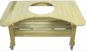 Primo Ceramic Grills Oval LG 300 Cypress Counter Top Table Primo Ceramic Grills Oval LG 300 Cypress Counter Top Table