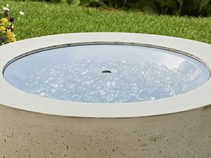 The Outdoor GreatRoom Glass Cover for Crystal Fire Burner The Outdoor GreatRoom Glass Cover for Crystal Fire Burner