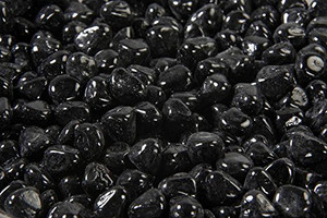 The Outdoor GreatRoom Large Black Tempered Fire Glass Diamond Gems The Outdoor GreatRoom Large Black Tempered Fire Glass Diamond Gems