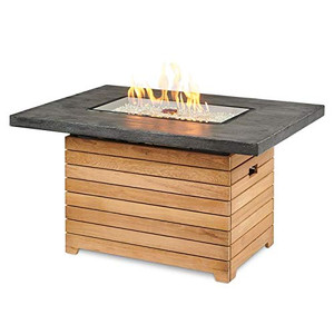 The Outdoor GreatRoom DAR-1224-EBG-K Darien Gas Fire Pit Table The Outdoor GreatRoom DAR-1224-EBG-K Darien Gas Fire Pit Table