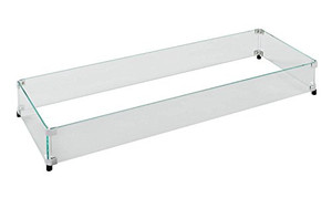 The Outdoor GreatRoom GLASS GUARD-1264 Linear Tempered Glass Wind Guard, 12x64" The Outdoor GreatRoom GLASS GUARD-1264 Linear Tempered Glass Wind Guard, 12x64"