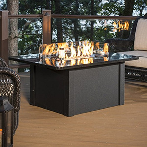 The Outdoor GreatRoom Grandstone Crystal Fire Pit Table The Outdoor GreatRoom Grandstone Crystal Fire Pit Table
