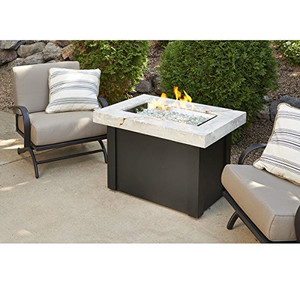 The Outdoor GreatRoom Providence Crystal Fire Pit Table The Outdoor GreatRoom Providence Crystal Fire Pit Table
