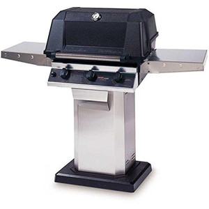 MHP Gas Grills W3G4DD Propane Gas Grill W/Searmagic Grids On Stainless Patio Base