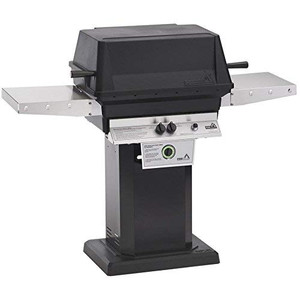 PGS T-series T40 Commercial Cast Aluminum Freestanding Natural Gas Grill With Timer On Black Patio Base PGS T-series T40 Commercial Cast Aluminum Freestanding Natural Gas Grill With Timer On Black Patio Base
