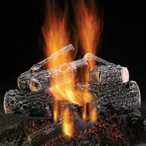 30" Magnificent Charred Oak NG Log Set, Convertible Safety Pilot 30" Magnificent Charred Oak NG Log Set, Convertible Safety Pilot
