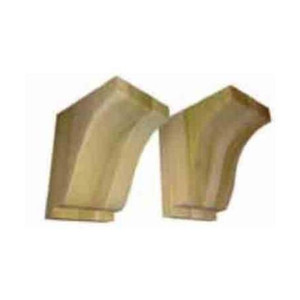 Primed MDF Corbels - Set of 2