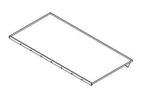 Superior DP42 42" Drain Pan w/1" Stainless Decorative Face Extension