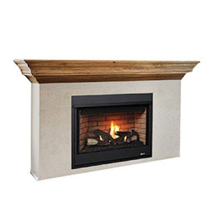 Superior 33" RNC Electronic Rear Vent Fireplace with Aged Oak Logs-LP