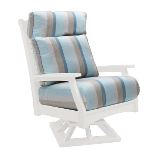 Berlin Gardens Classic Terrace High Back Swivel Rocker - CTHSR3045 Berlin Gardens Classic Terrace High Back Swivel Rocker - CTHSR3045