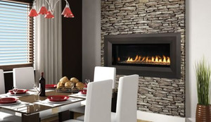 Superior 43" Millivolt Linear Vent-Free LP Fireplace- Lights & Glass Pebbles Superior 43" Millivolt Linear Vent-Free LP Fireplace- Lights & Glass Pebbles