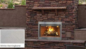 42 Paneled Outdoor F0444  Fireplace Panels & Liners