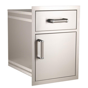 Fire Magic 54018S Premium Flush 17" Pantry / Access Drawer Combo Fire Magic 54018S Premium Flush 17" Pantry / Access Drawer Combo