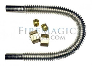 Fire Magic 3030-03 10" Stainless Flex Tube with Fittings Fire Magic 3030-03 10" Stainless Flex Tube with Fittings
