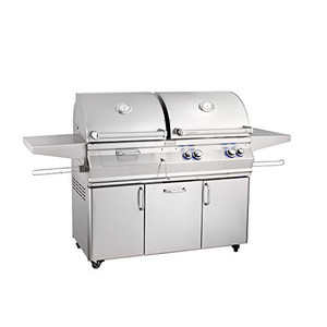 Fire Magic A830S-8EAN-61-CB Aurora Gas & Charcoal Combination Grill on Cart, Natural Gas Fire Magic A830S-8EAN-61-CB Aurora Gas & Charcoal Combination Grill on Cart, Natural Gas