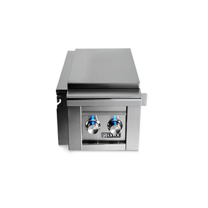 Lynx Cart Mounted Double Side Burner - Fits all Grill Sizes - LCB2-3-LP