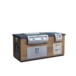 Fire Magic Reclaimed Wood Island 77" French Barrel Oak - ID660-FOD-77BA Fire Magic Reclaimed Wood Island 77" French Barrel Oak - ID660-FOD-77BA