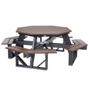 Berlin Gardens Octagon Picnic Table - POPT5184 Berlin Gardens Octagon Picnic Table - POPT5184