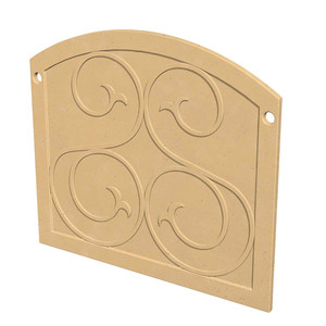 American Fyre Designs GFRC Square Protector Plate - Cafe Blanco (8200-CB)