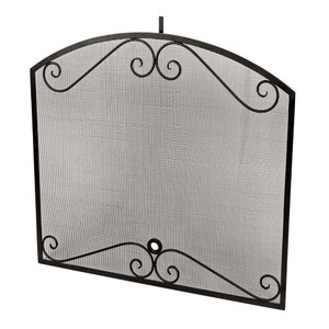 American Fyre Designs Arched Black Scroll Screen (8250-BL)