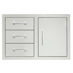 TrueFlame 33" 3-Drawer & Access Door Combo - TF-DC3-33-A TrueFlame 33" 3-Drawer & Access Door Combo - TF-DC3-33-A